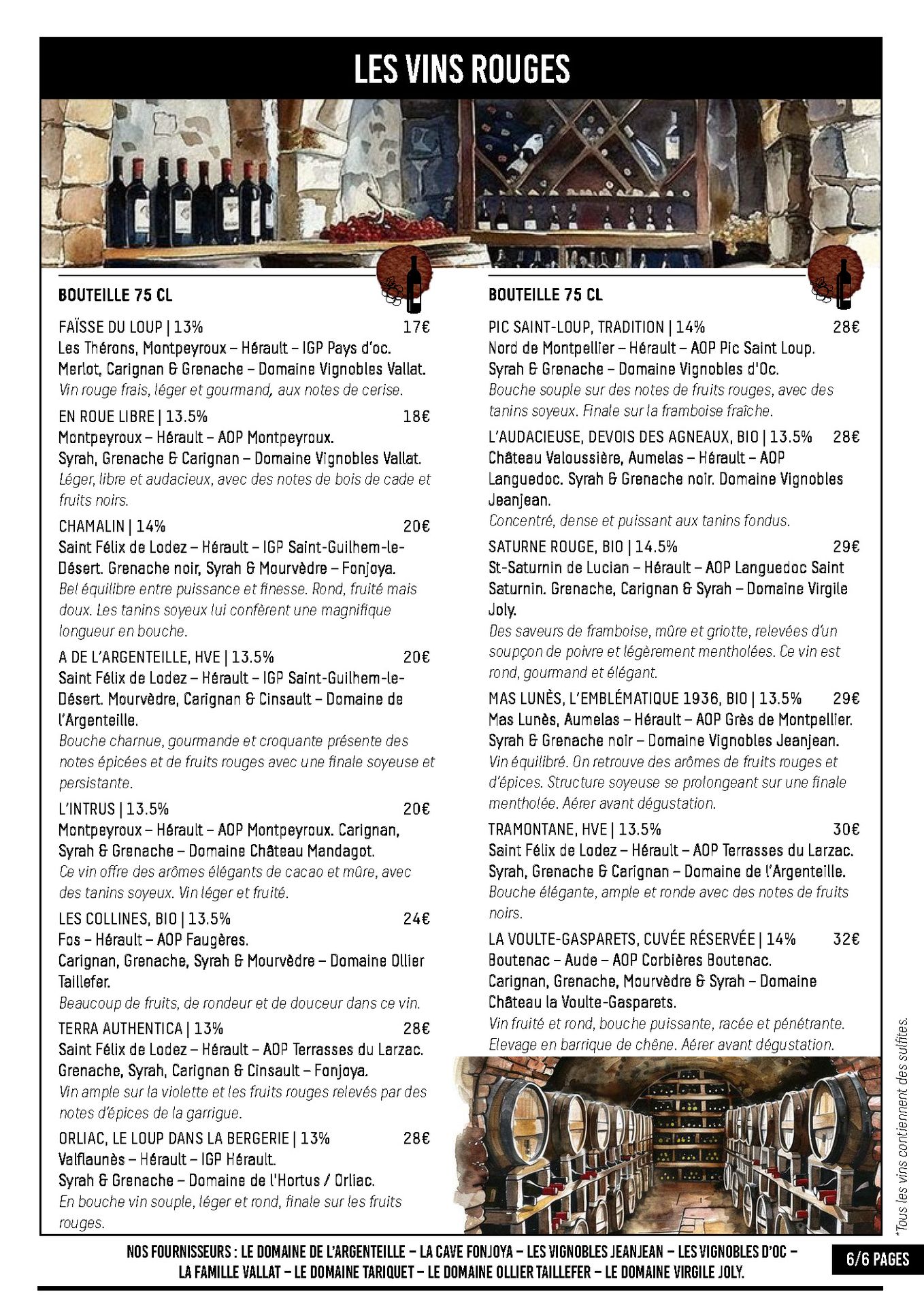 Carte du restaurant Le Saint-Jacques : Grillades, Entrées maison et Desserts artisanaux